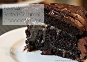 Homemade Salted Caramel Chocolate Cake