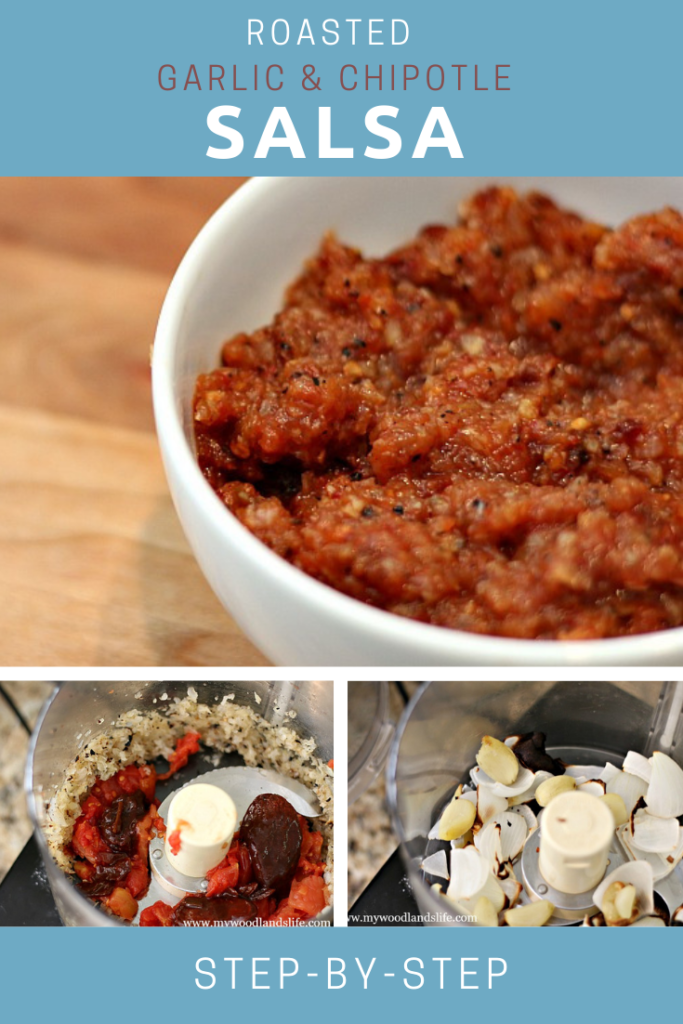Roasted garlic and chipotle salsa