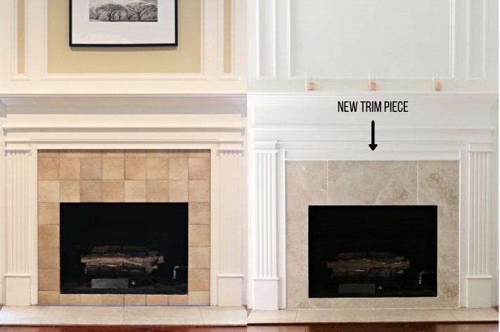 How To Tile Over An Existing Fireplace, How To Remove Old Tile From Fireplace