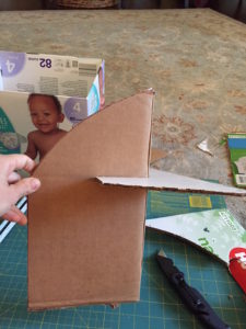 How to make a wearable cardboard airplane