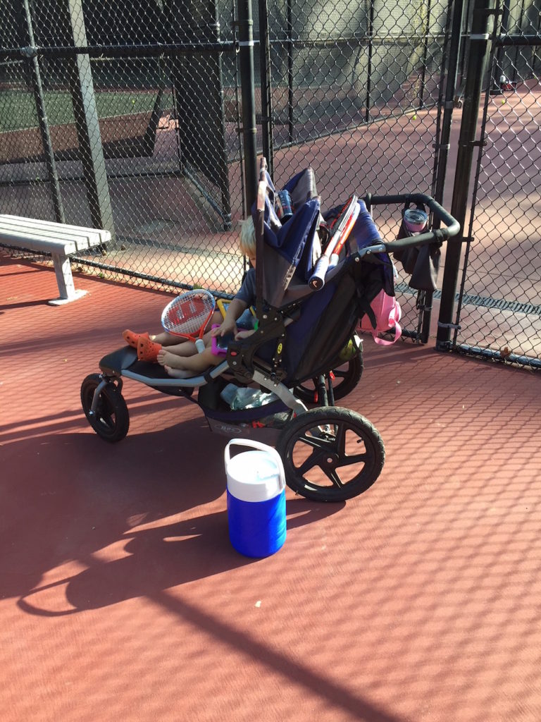 How we play tennis once a week with toddlers in tow