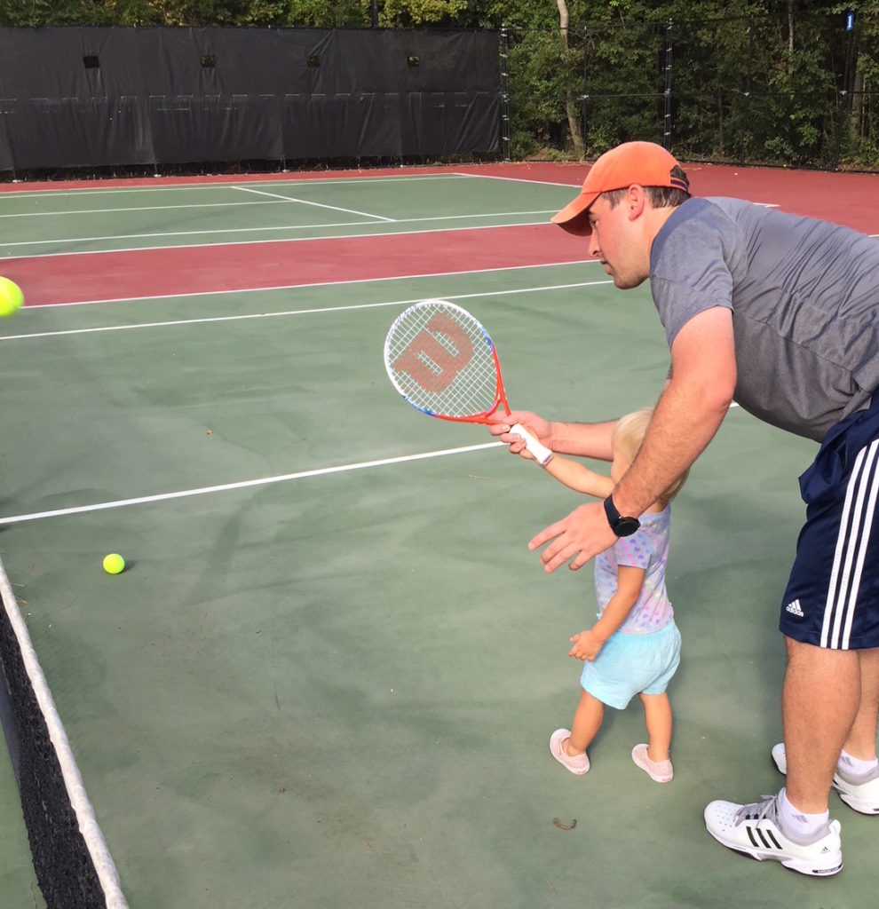 How we play tennis once a week with toddlers in tow