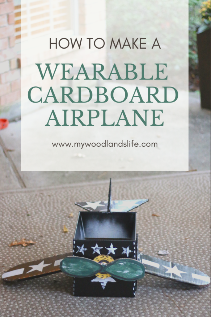 How to make a wearable cardboard airplane