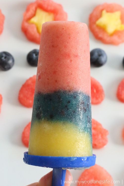 A 4th of July Flag Fruit Tray and more healthy fruit snack ideas for parties or celebrating the holiday at home.
