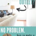 A simple and inexpensive solution for powering floating lamps in the middle of a room when you do not have floor outlets. How to make a DIY battery-powered outlet.