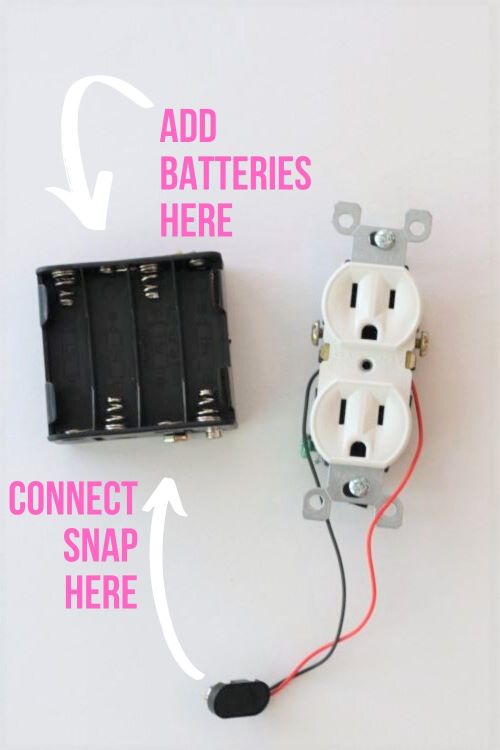 Make A Battery Powered Plug Receptacle, How To Make A Lamp Battery Powered