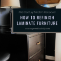 How to apply gel stain over laminate wood to refinish furniture
