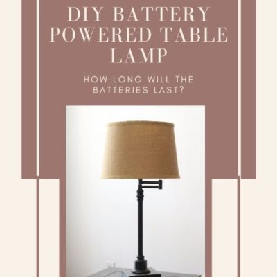 Revisiting the DIY Battery Powered Table Lamp